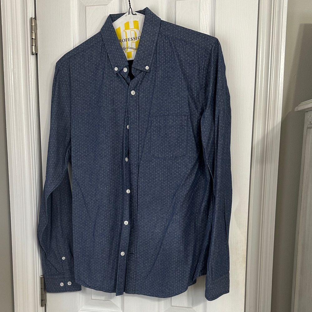 Express Navy Casual Button Down Shirt